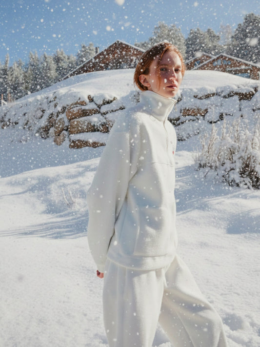 Downhill Flare White Pants