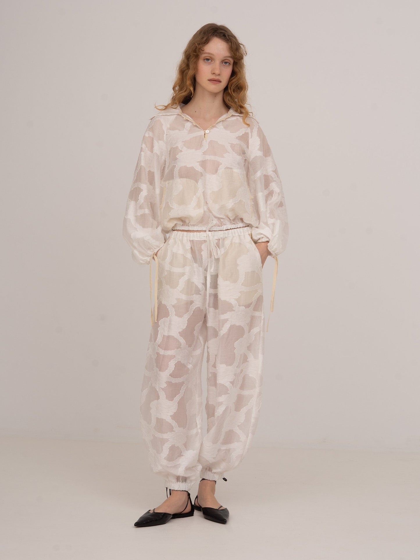 Printworks White Balloon Blouse