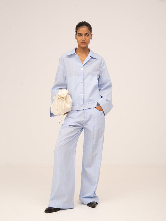 Striped Flash Blue Trousers