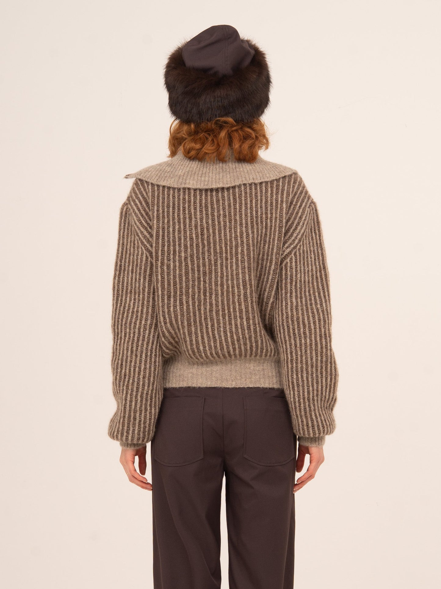 Avalanche Knit Brown Top