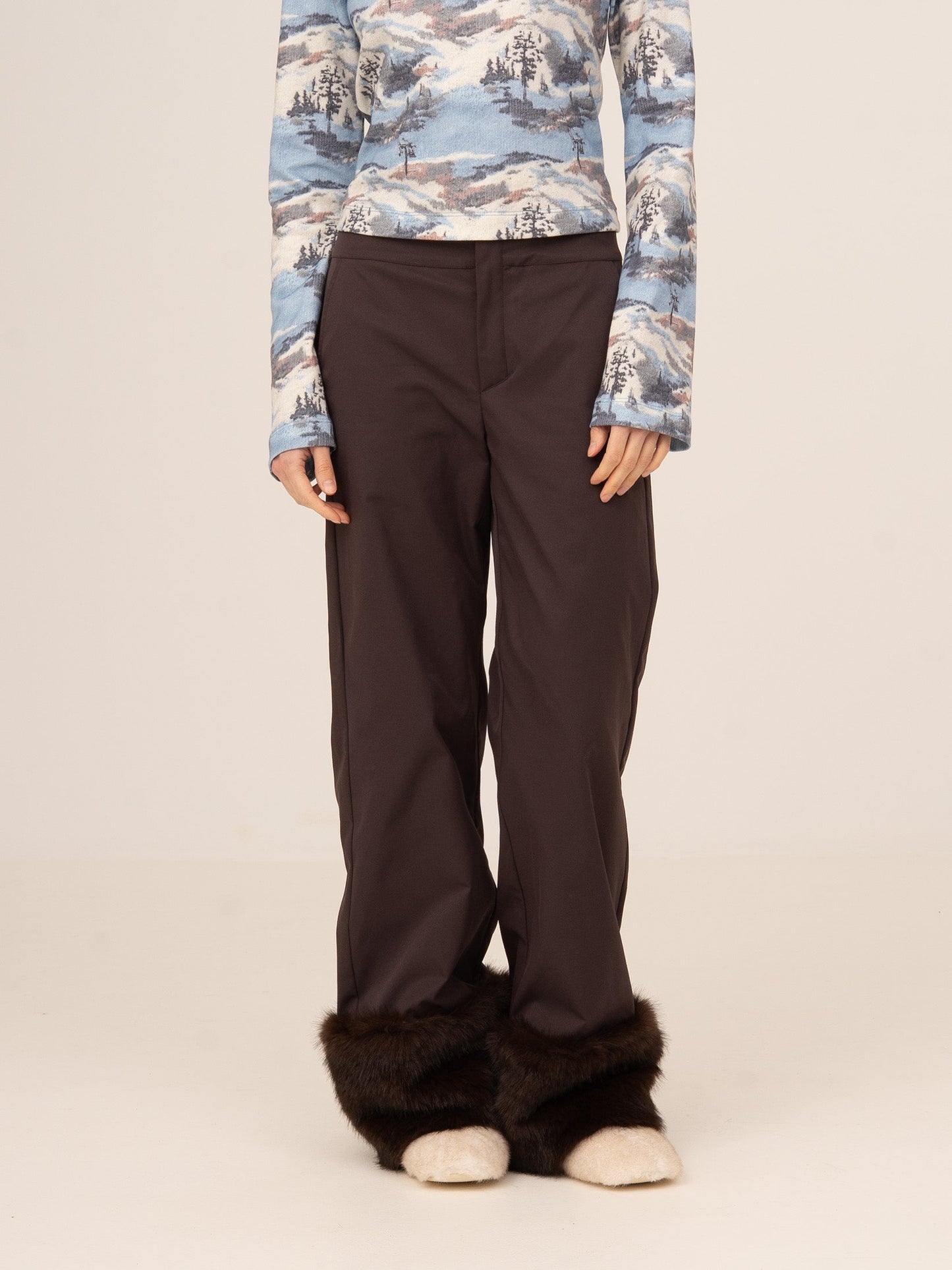 Bear Brown Fur Pants