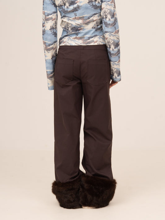 Bear Brown Fur Pants