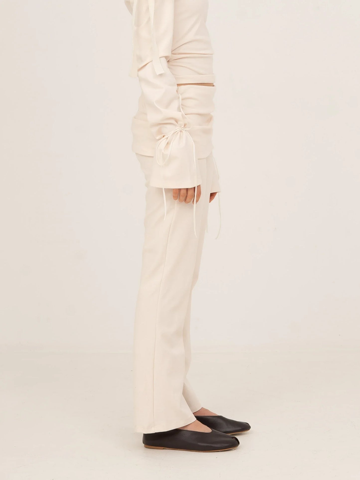 Angelic White Jersey Pants