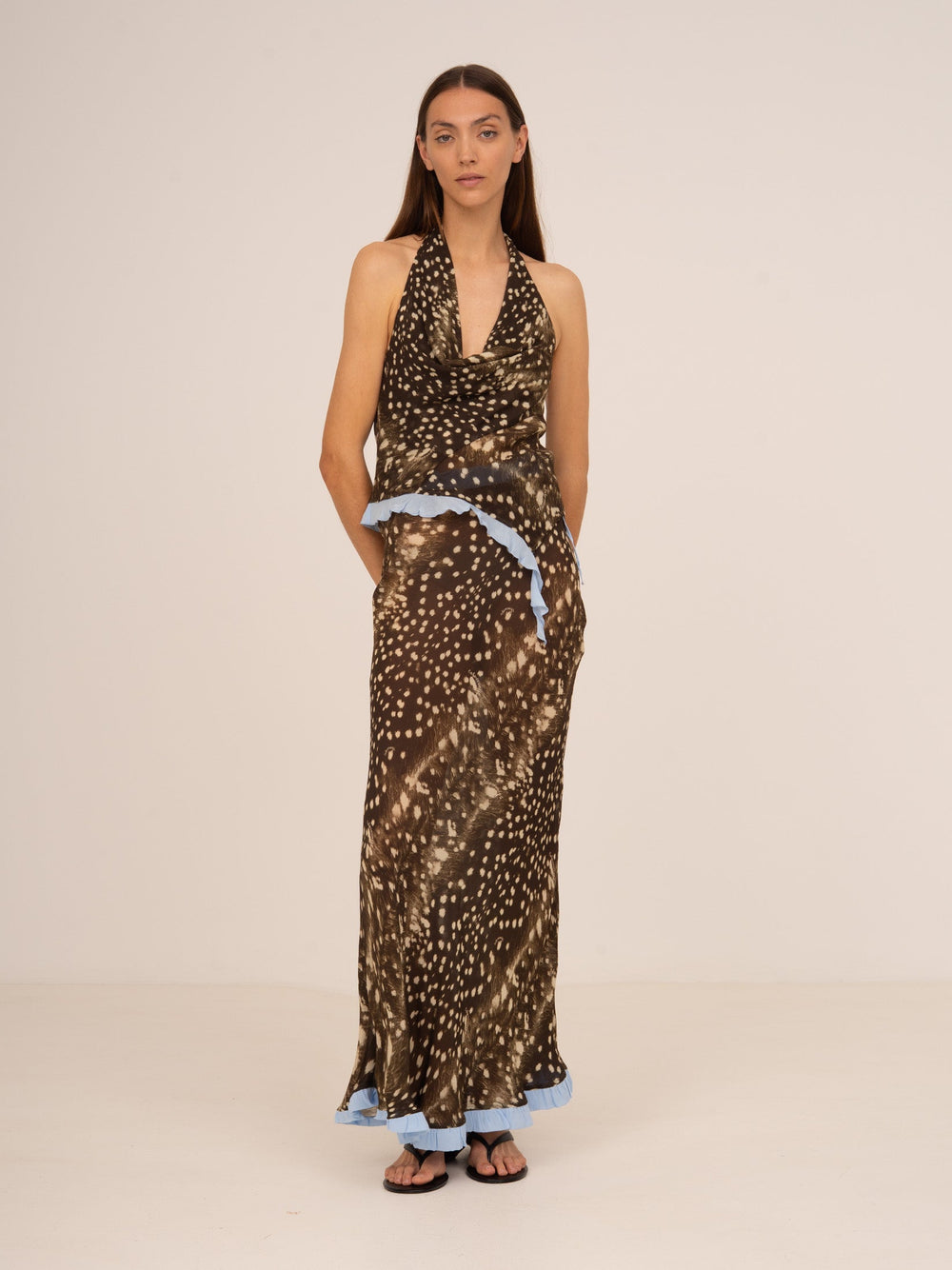 Ice Noir Animal Print Top