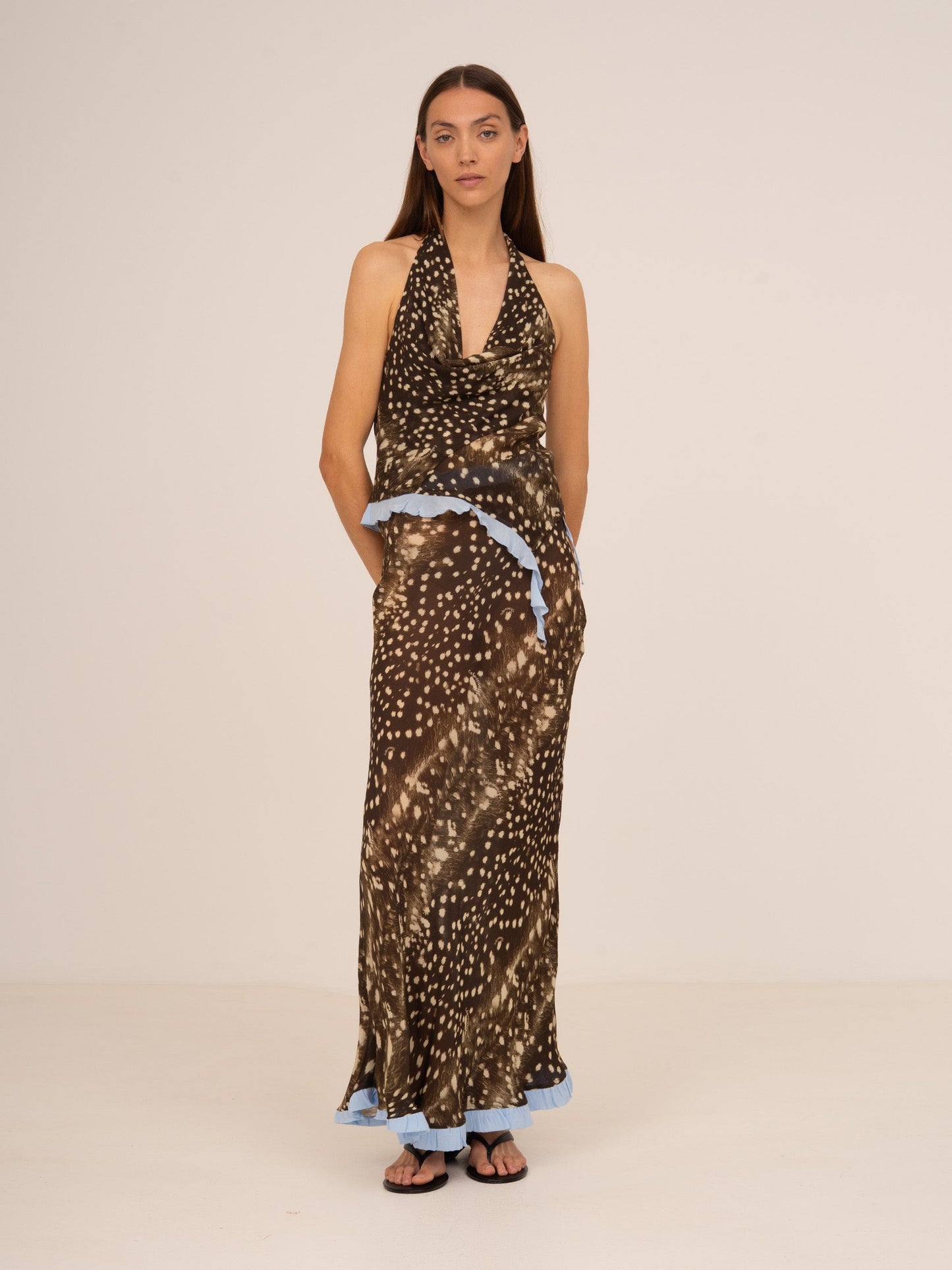 Ice Noir Animal Print Top