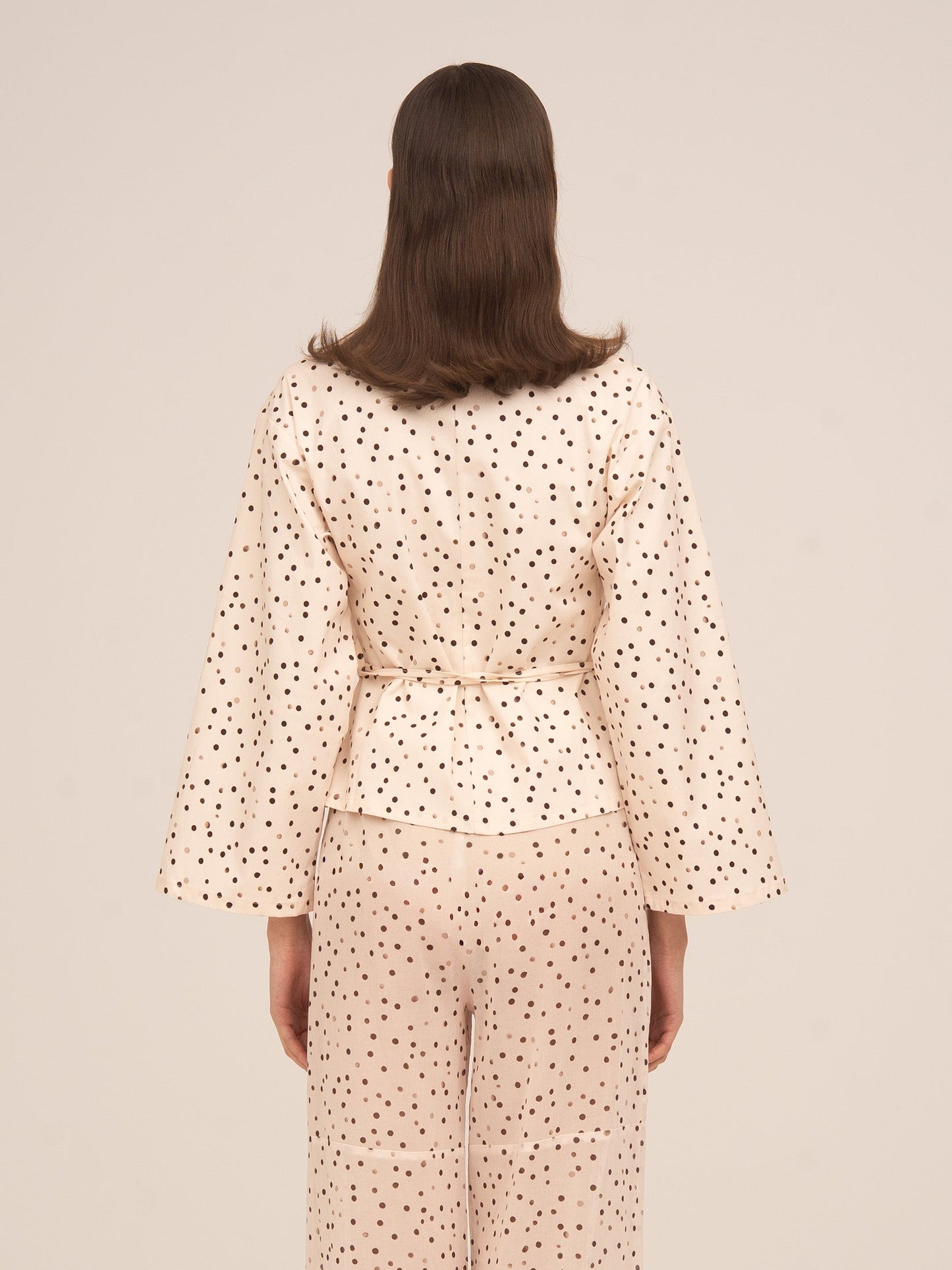 Cream Polka Dot Fuji Jacket