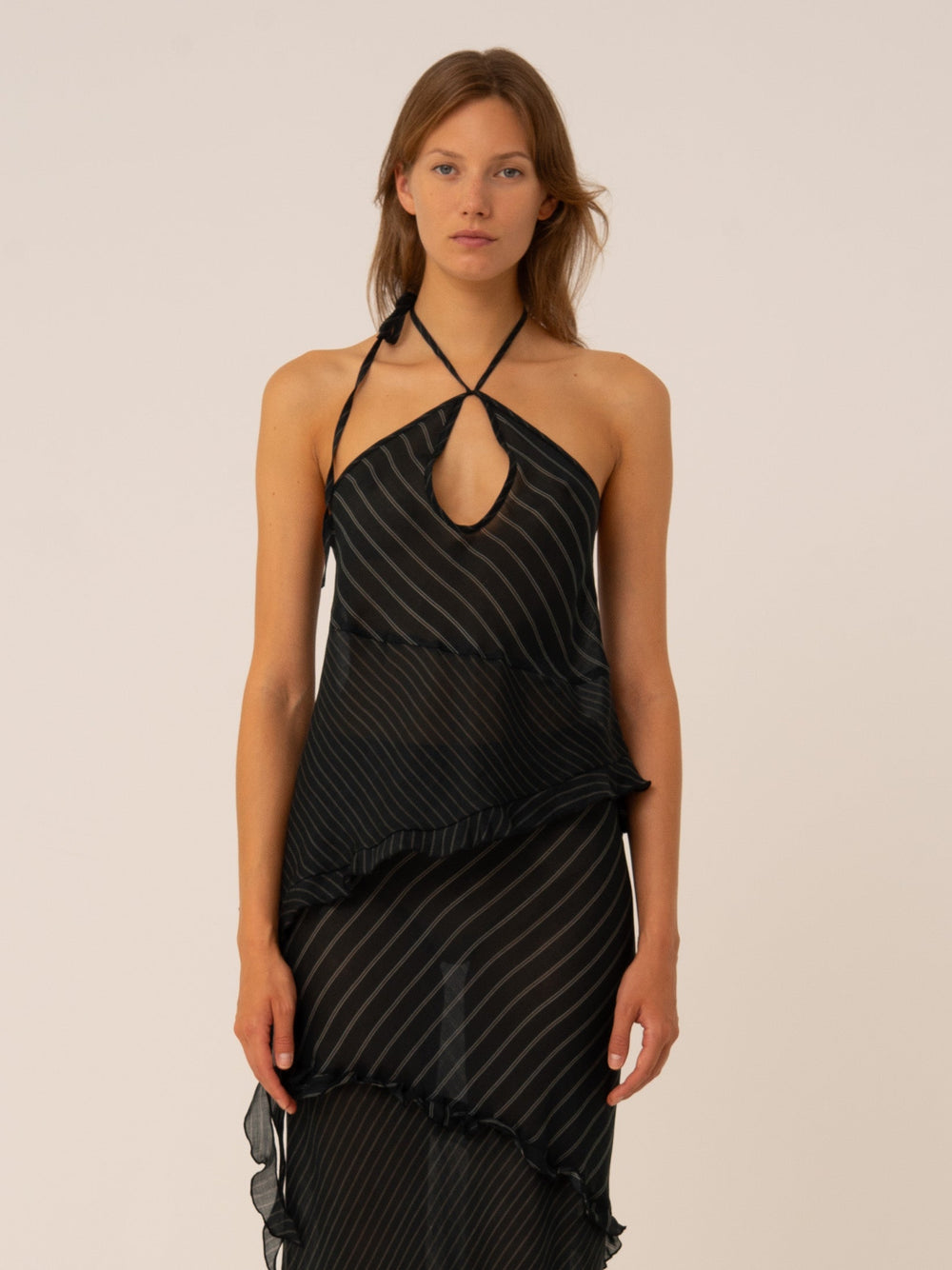 Midnight Blue Striped Ecstasy Top