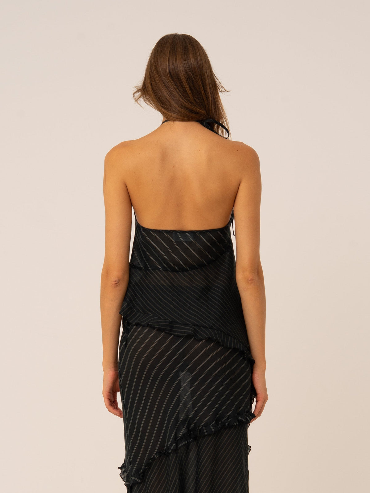 Midnight Blue Striped Ecstasy Top