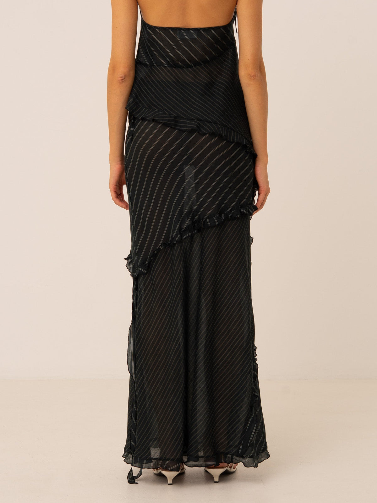 Midnight Blue Striped Ecstasy Skirt
