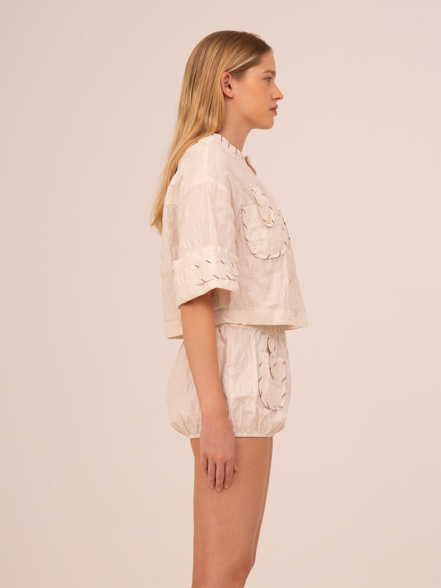 Dune White Cropped Shirt