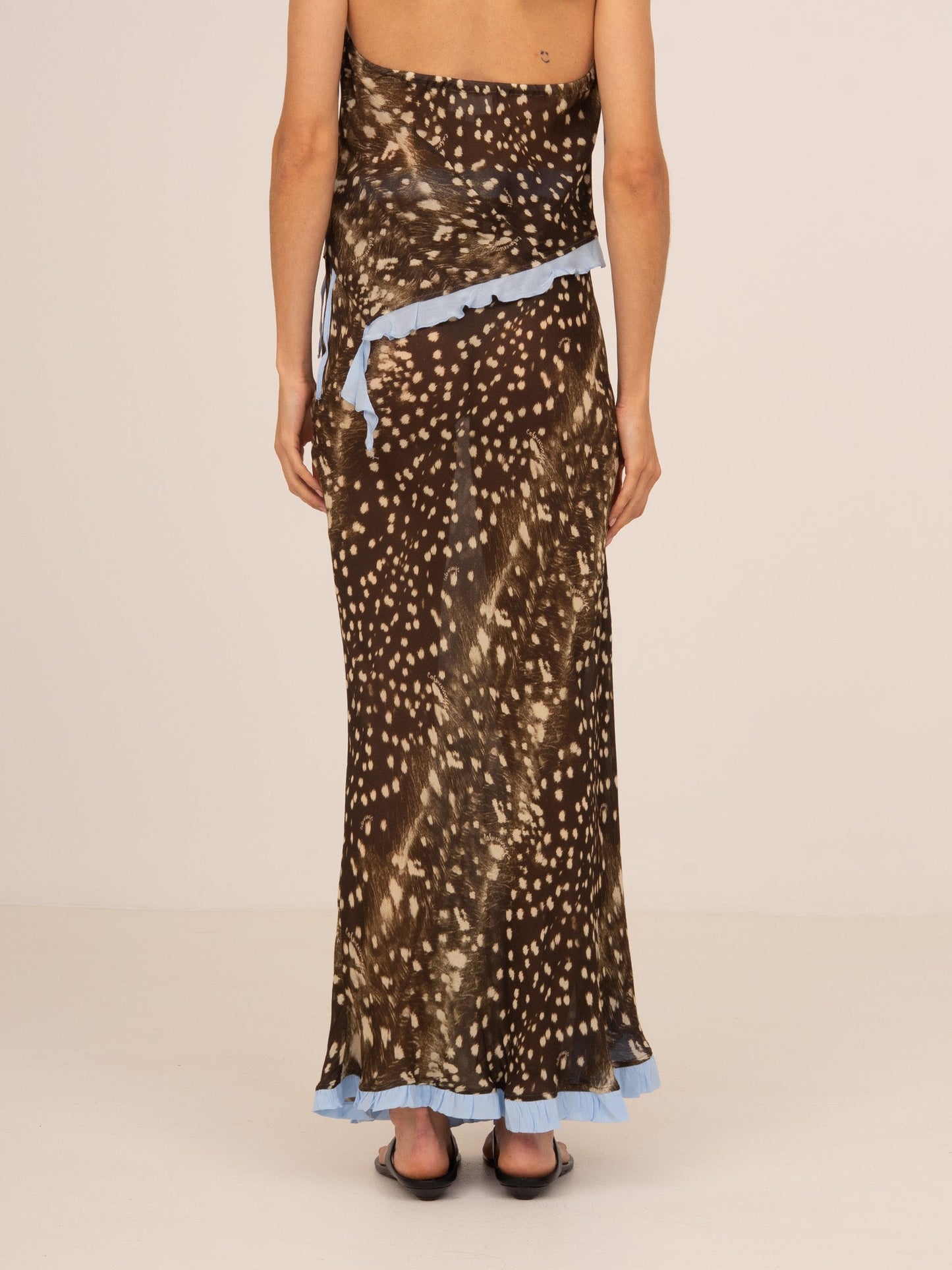 Ice Noir Animal Print Skirt