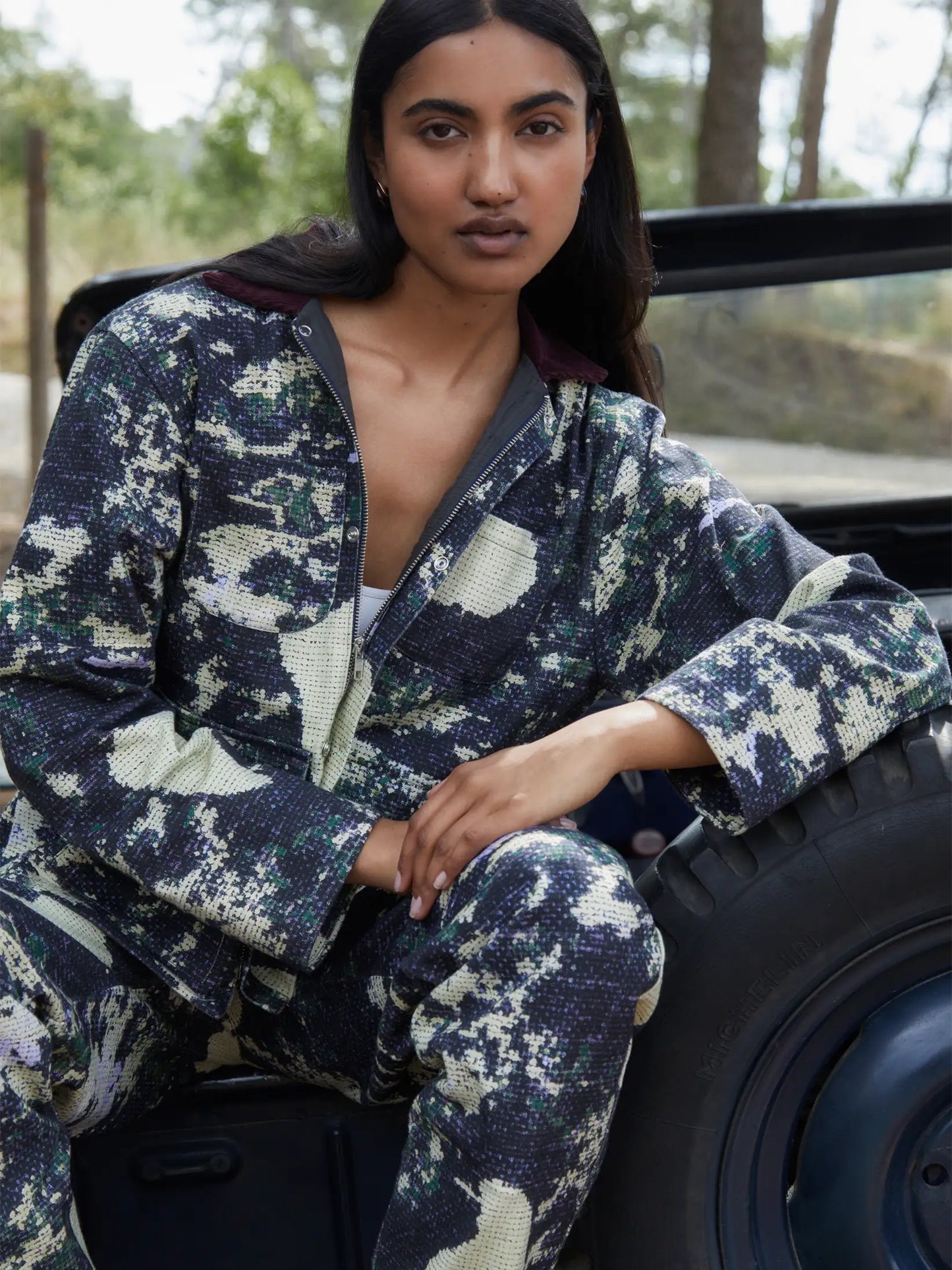 Carolina Bird Print Jacket