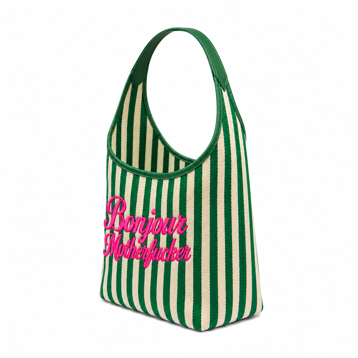 Green Bonjour Motherfucker Tote Bag