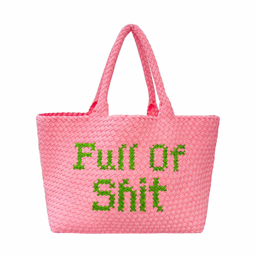 Pink & Green Full Of Shit Handbag