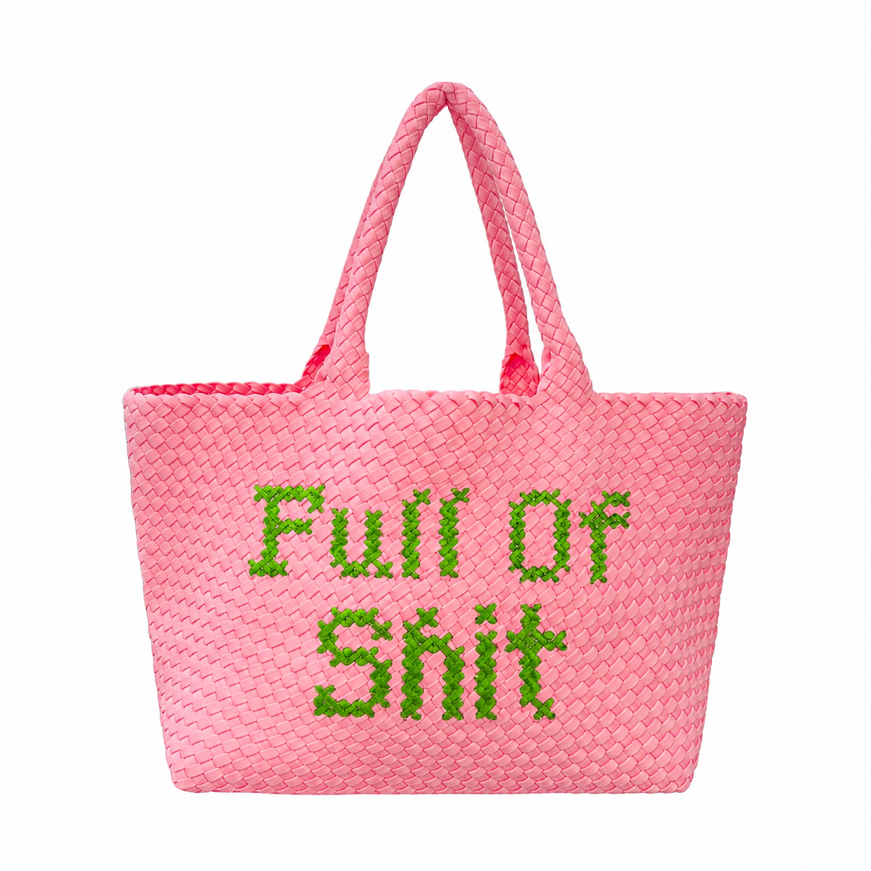 Pink & Green Full Of Shit Handbag