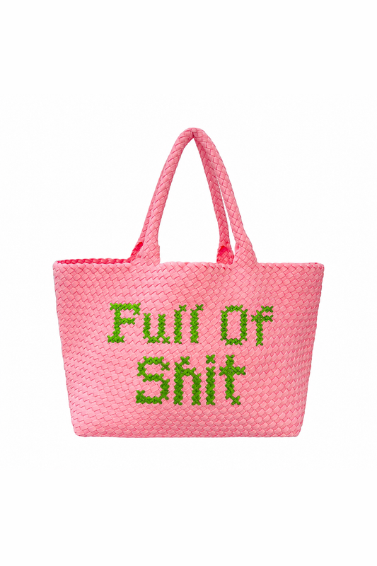 Pink & Green Full Of Shit Handbag