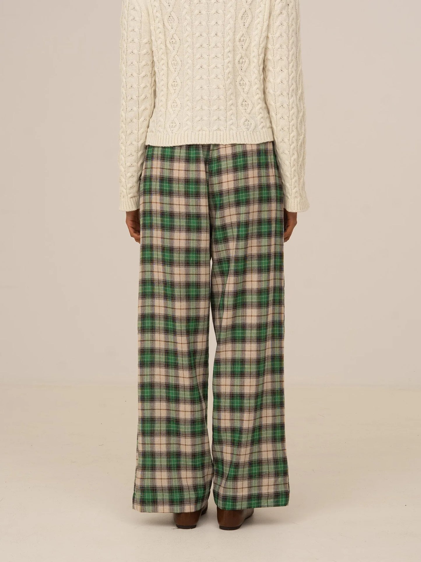 Clover Green Plaid Pants