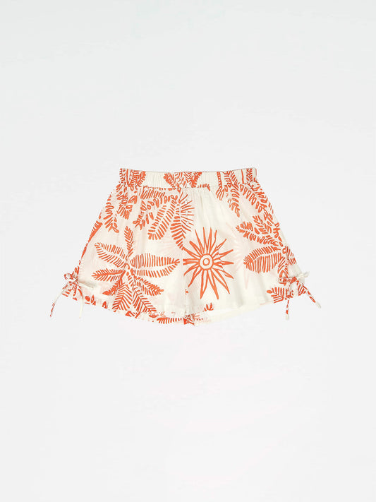 Cyrus Palm-Printed Shorts pantalones