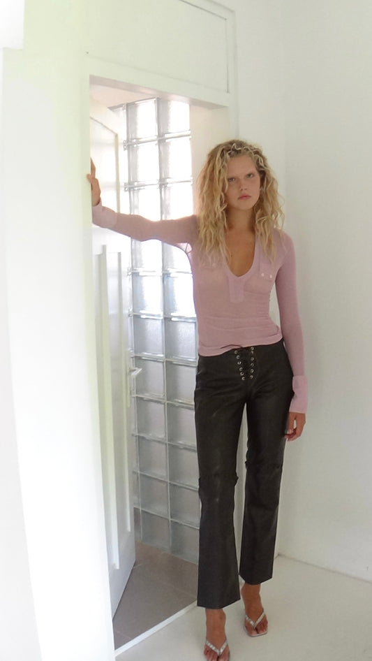 Silvia Polo Top Blush