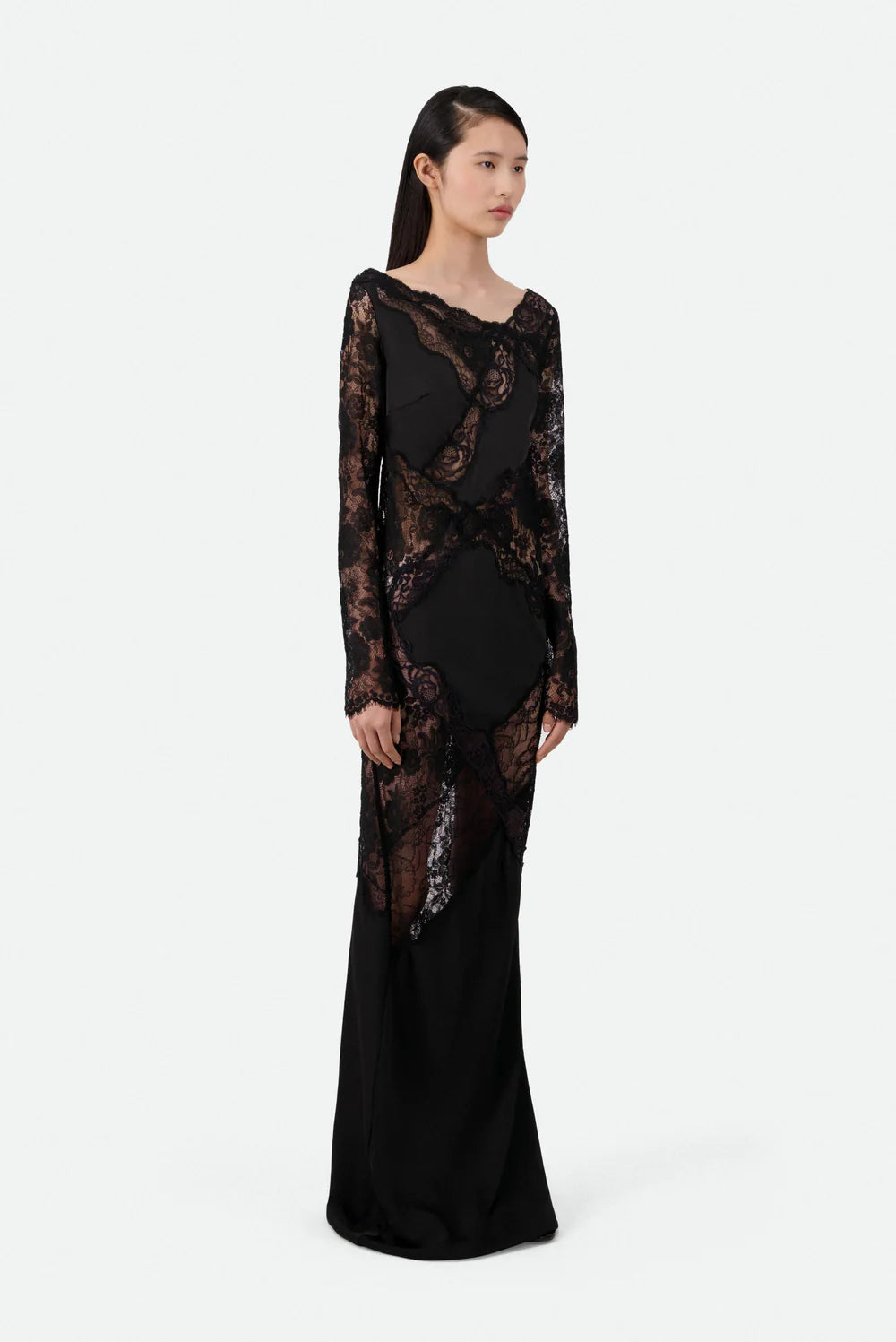 LACE INLAY MAXI DRESS