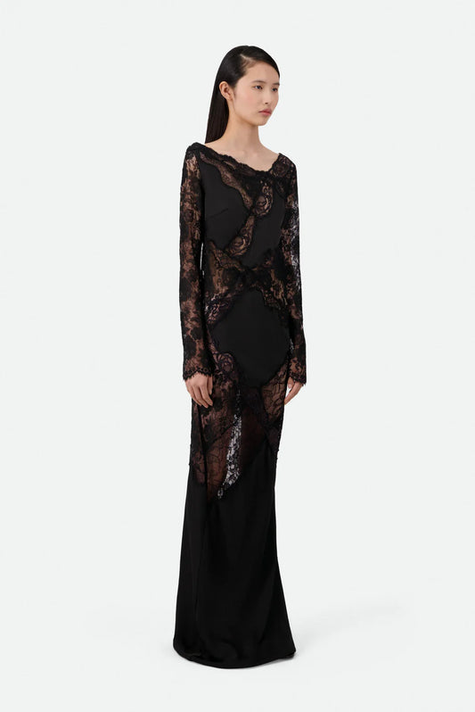 LACE INLAY MAXI DRESS