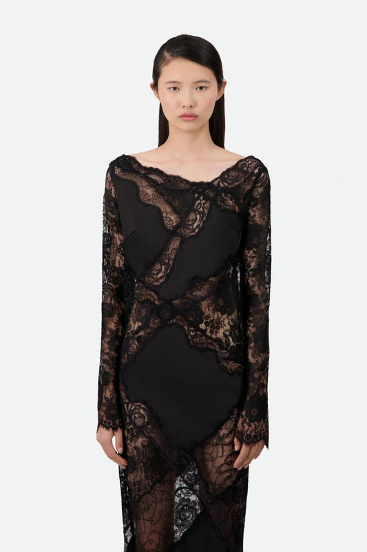 LACE INLAY MAXI DRESS