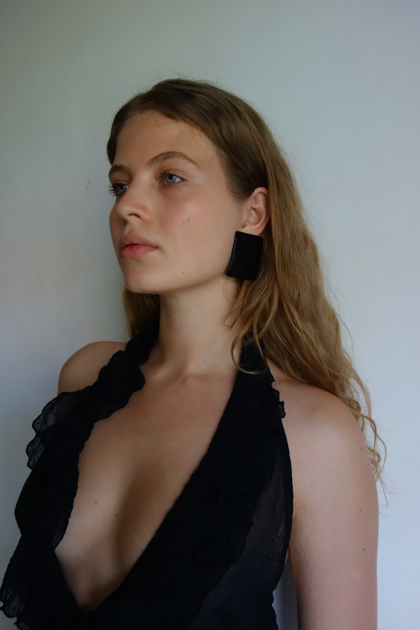 Cubic Earrings Black