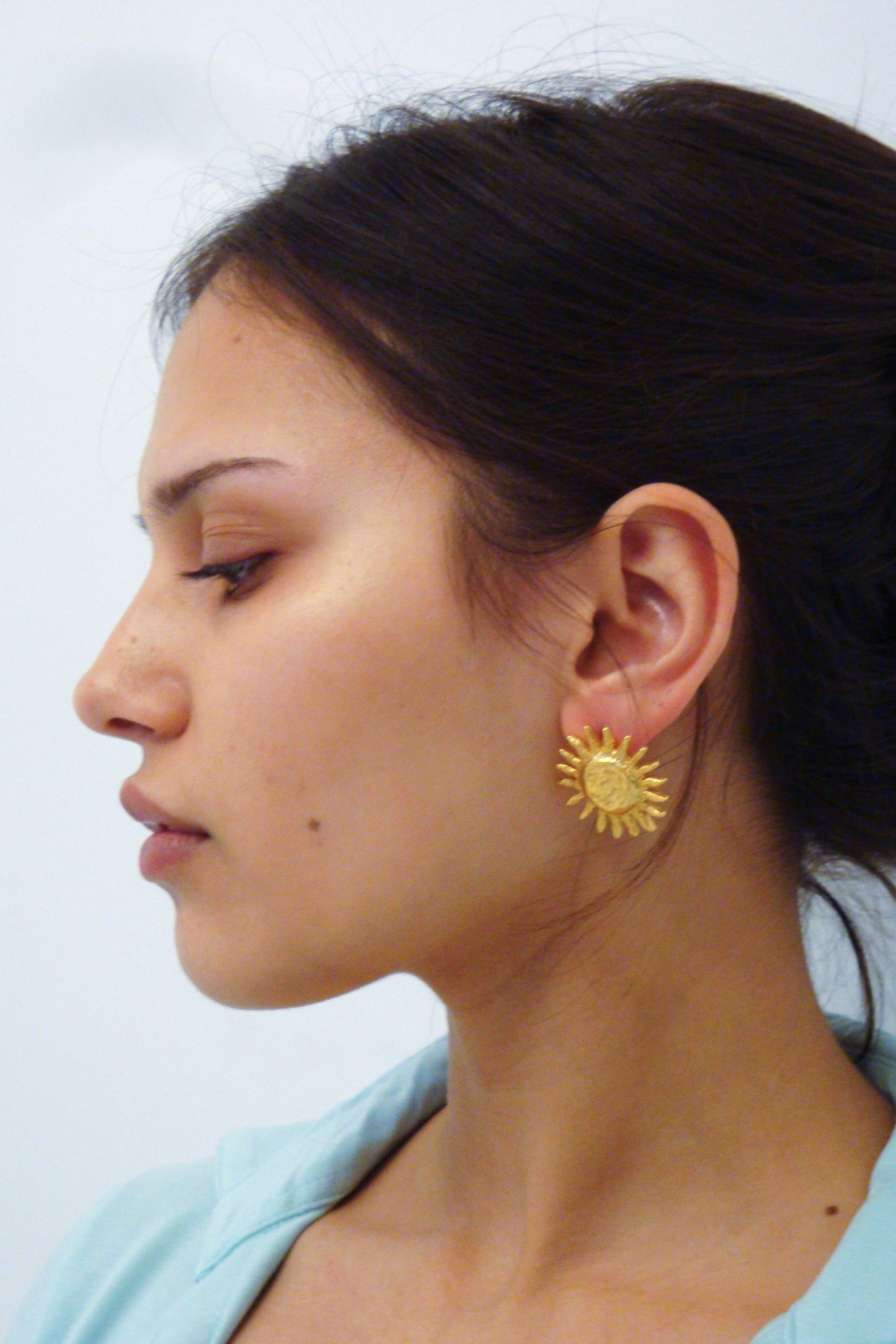 Sun Earrings Gold