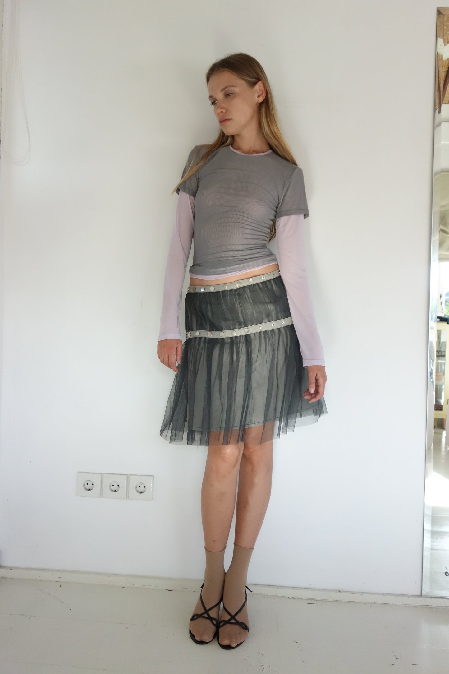 Sporty Mesh Top Purple