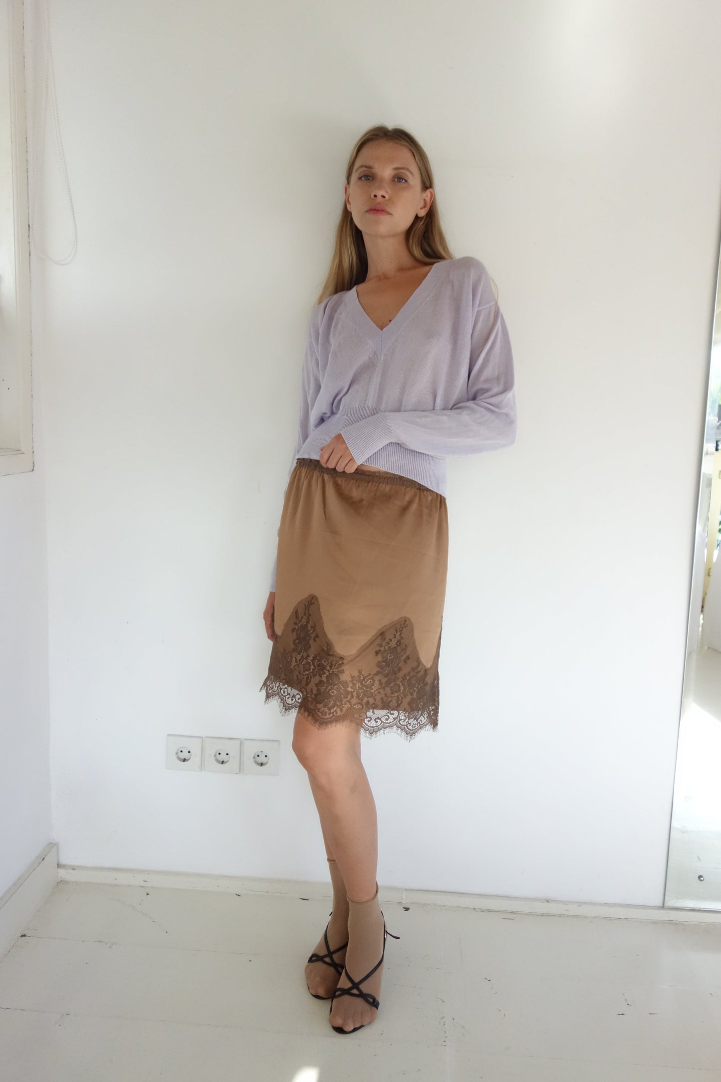 Lace Skirt Bronze