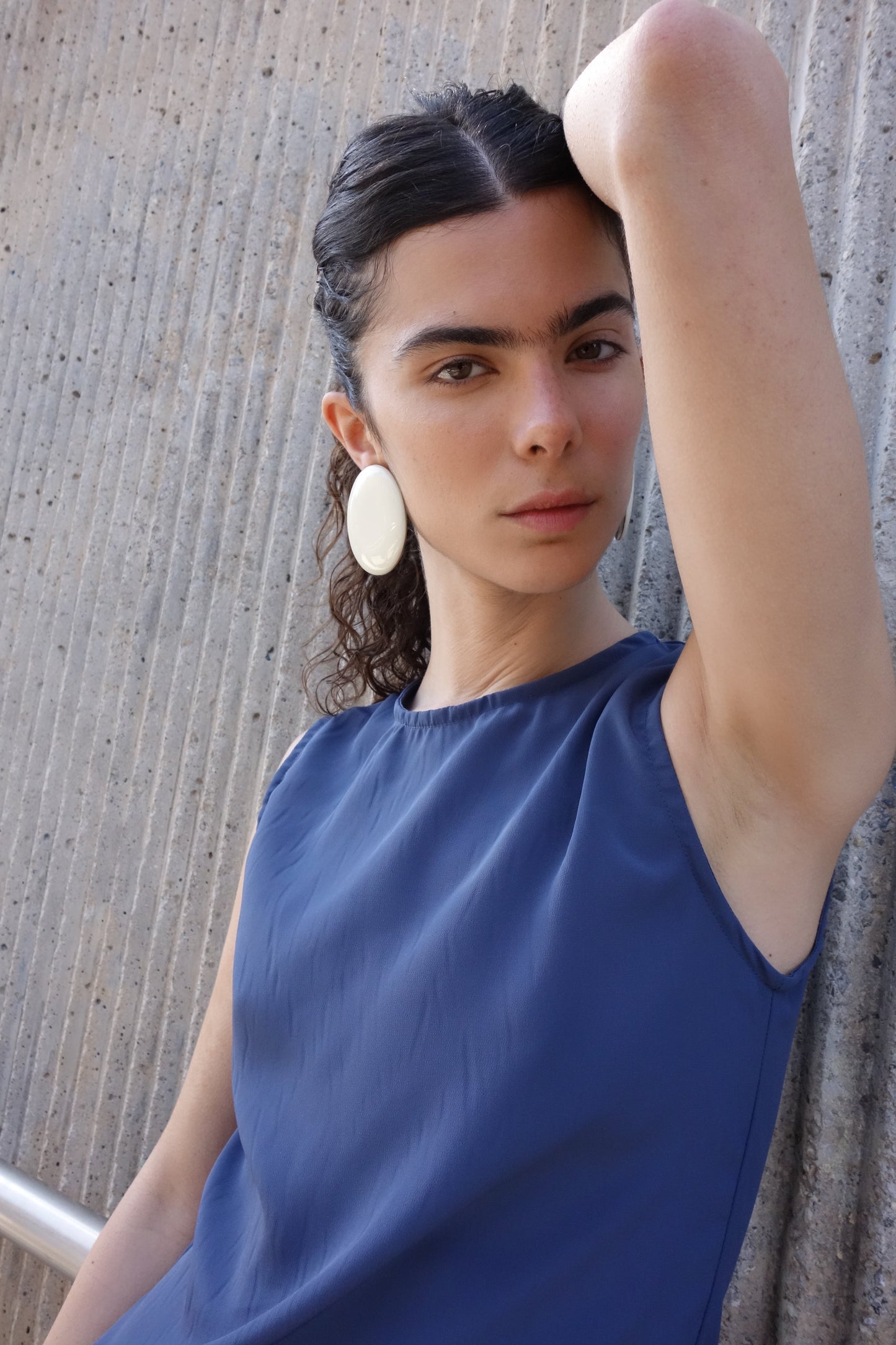 Oval Earrings Ivory