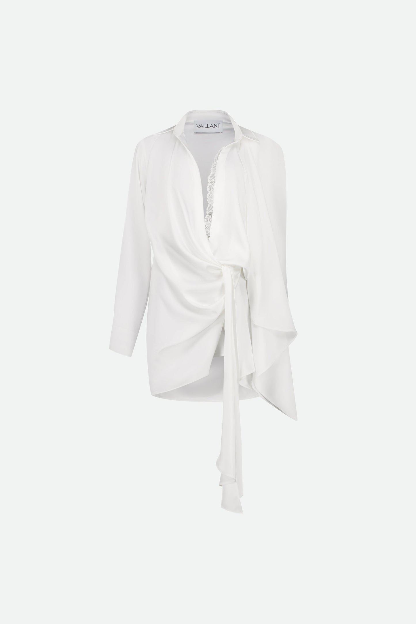 DRAPED SHIRT STYLE WRAP DRESS - SOLD OUT