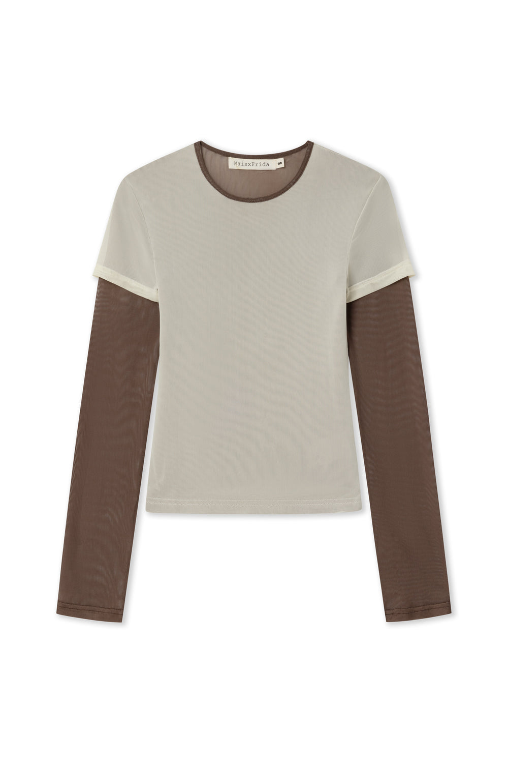 Sporty Mesh Top Brown