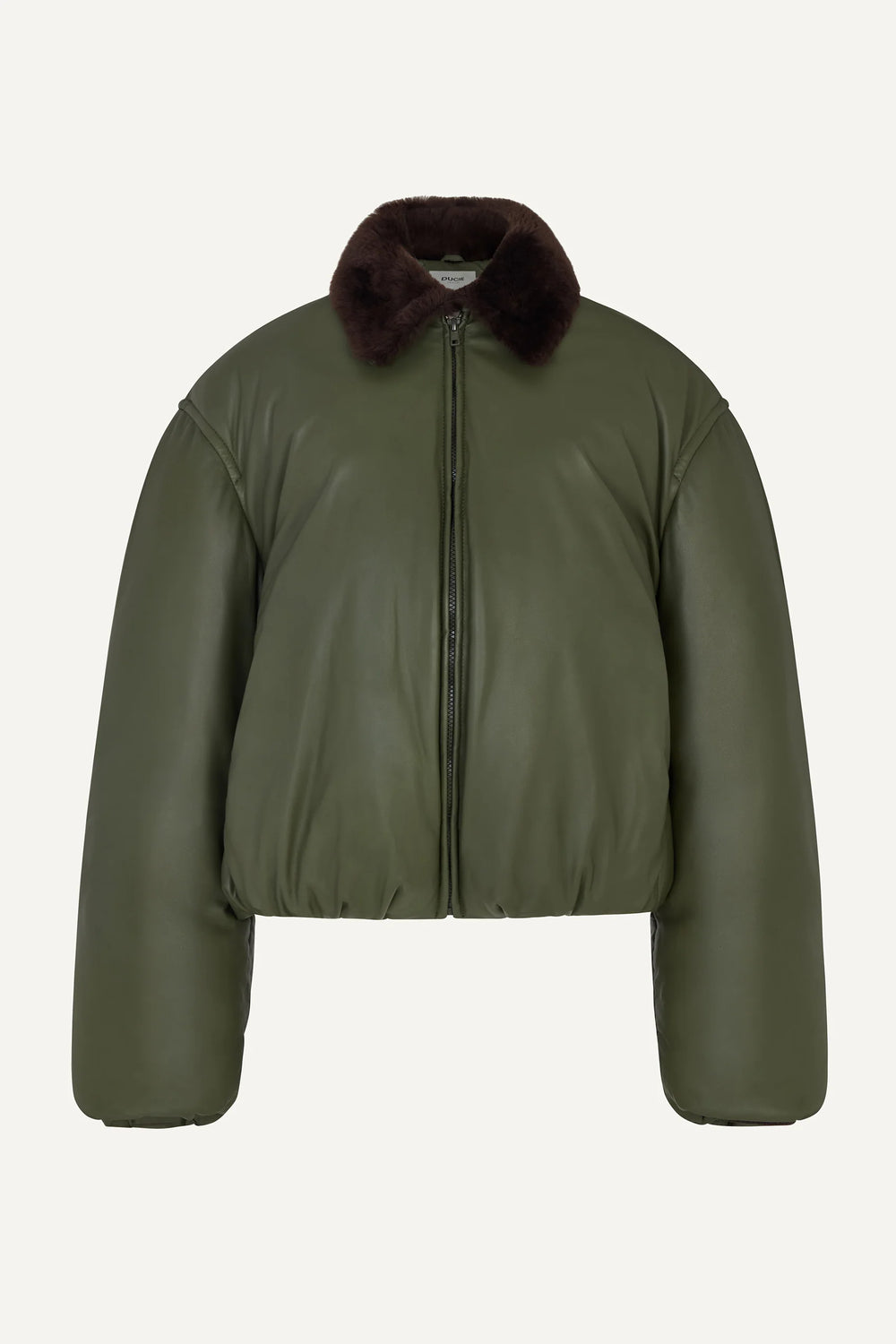 PHILLY LEATHER PUFFER