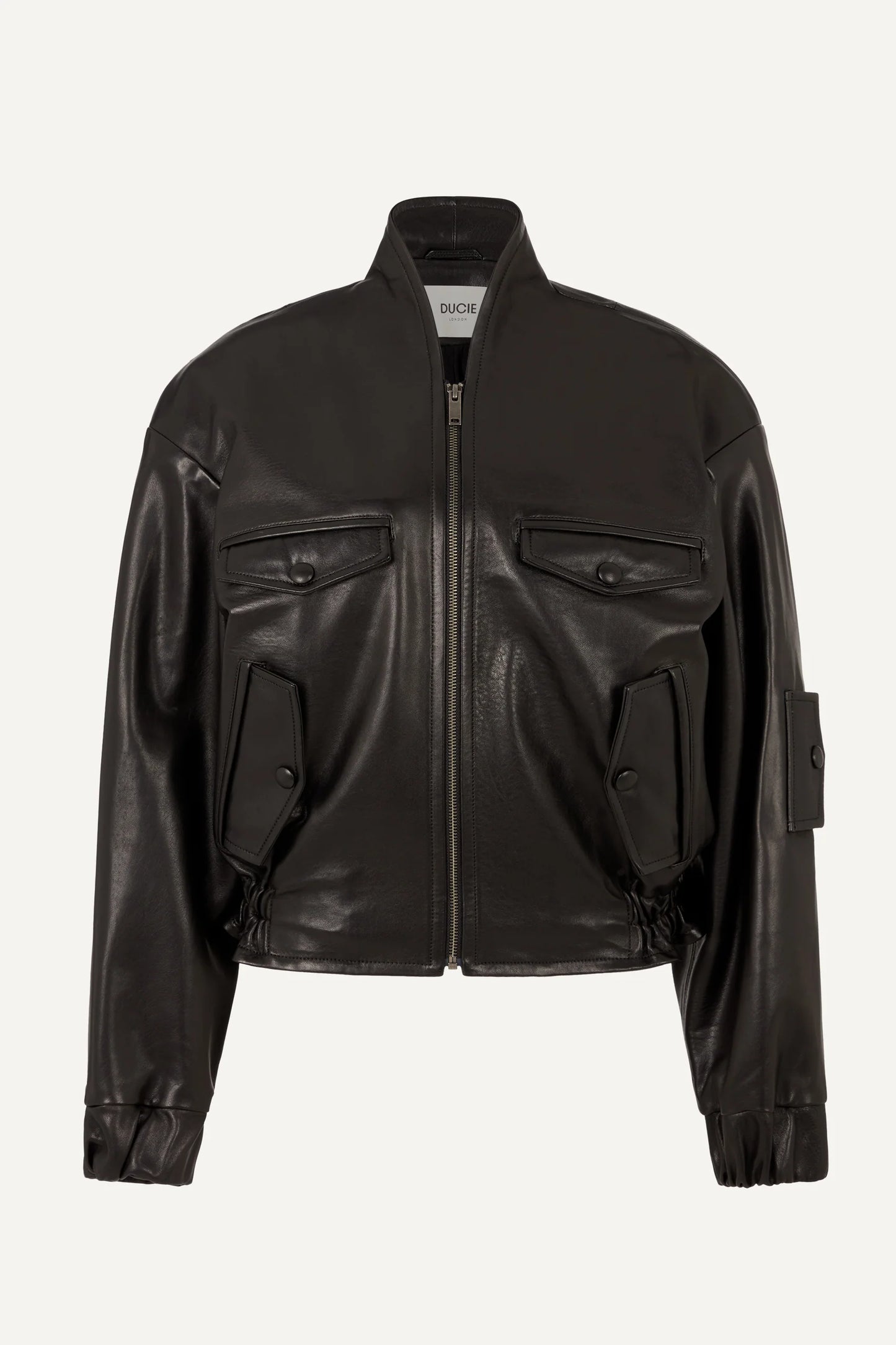 FRANKIE LEATHER BOMBER