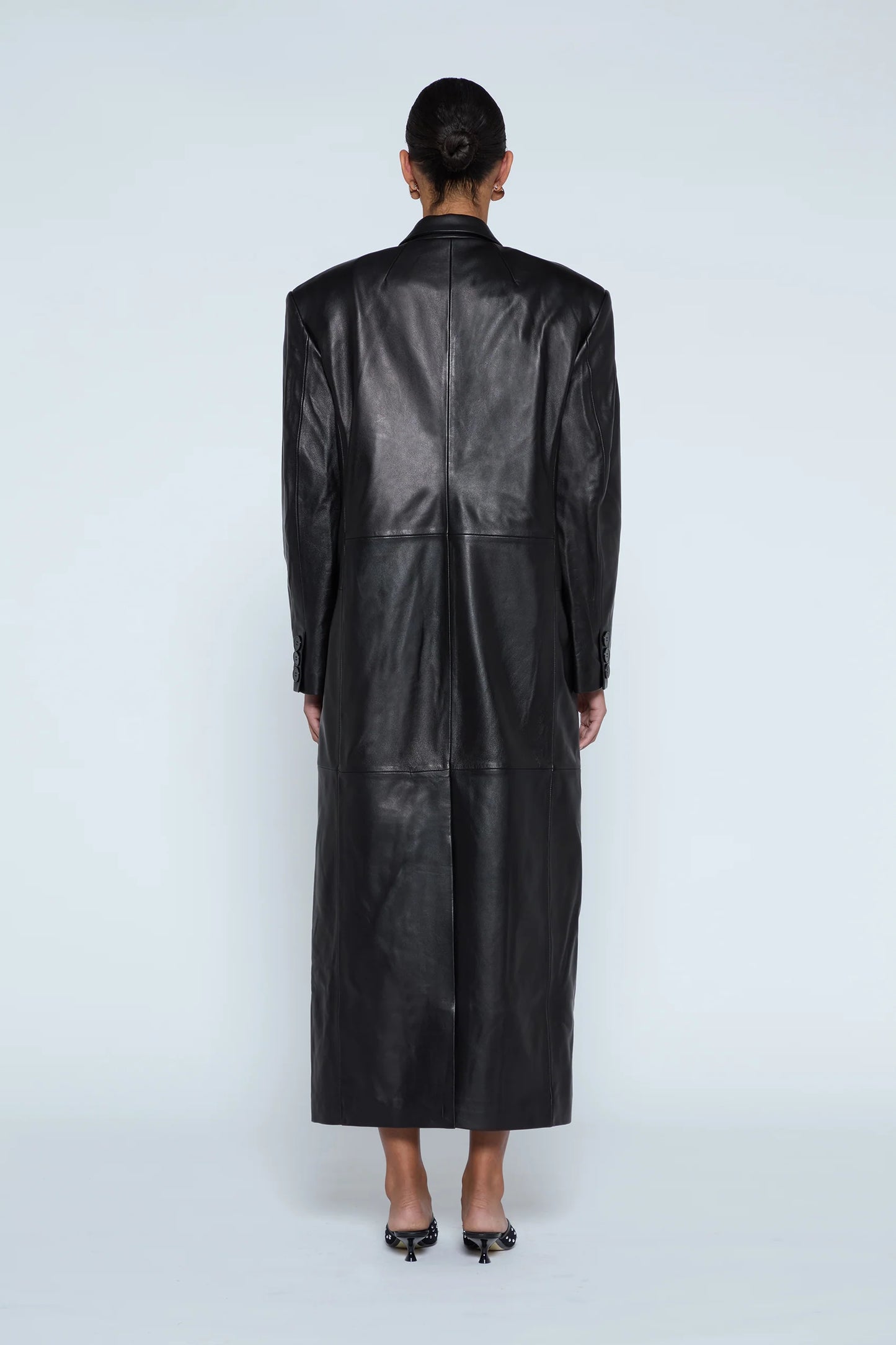 AGGIE LEATHER COAT