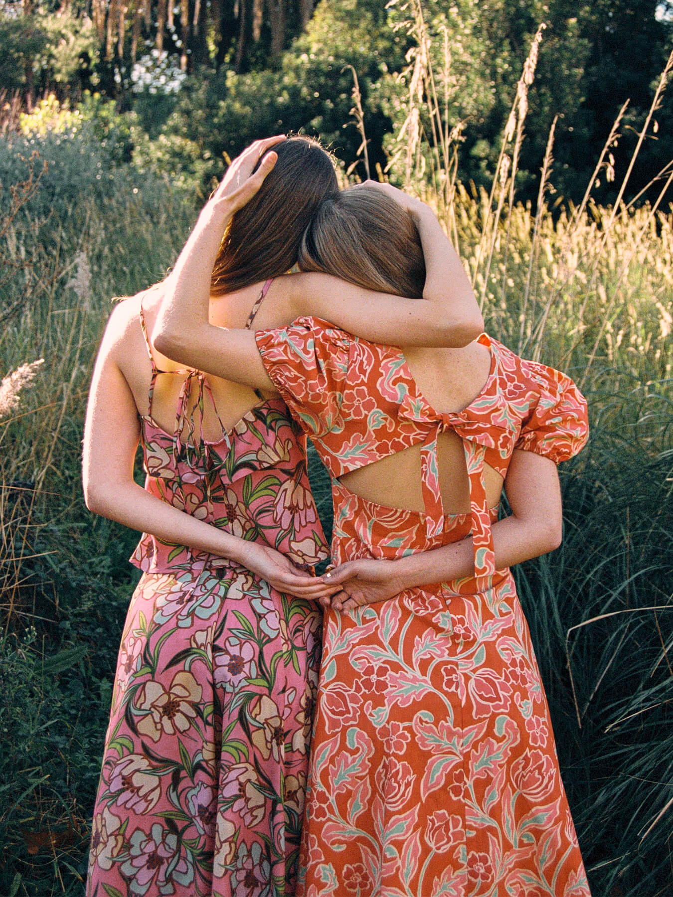Eros Orange Floral Print Dress vestidos