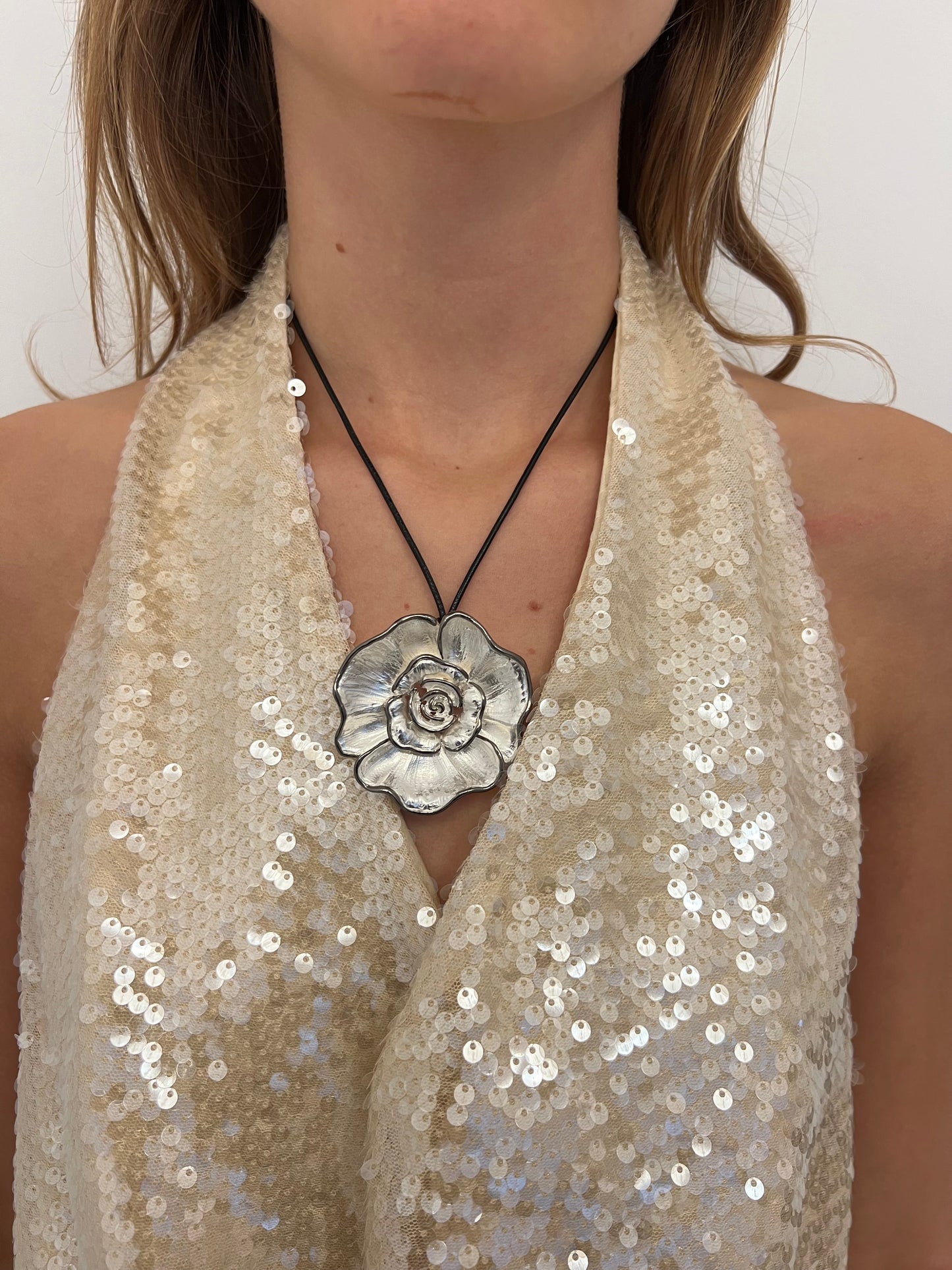 Flor Necklace Silver