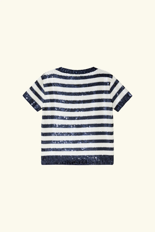 CAMISETA LENTEJUELAS BORDADAS