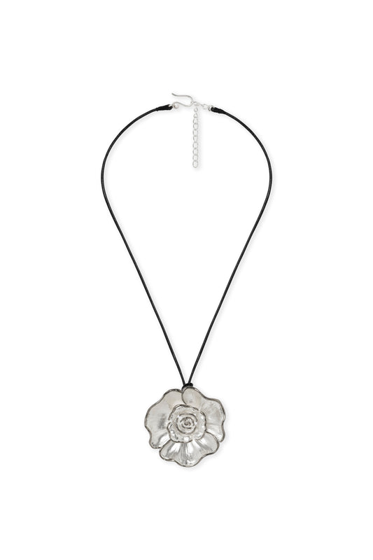 Flor Necklace Silver