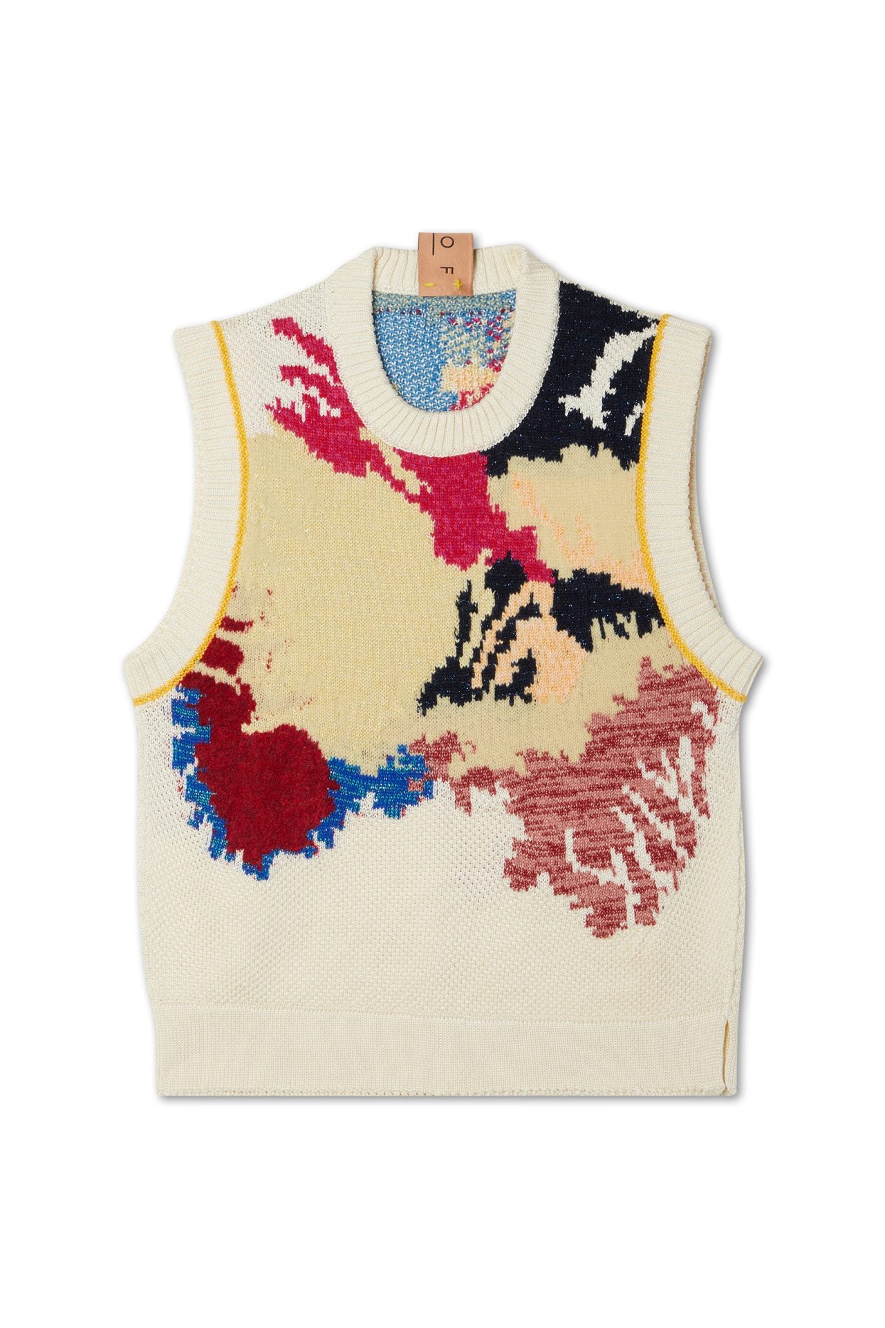 “What a messy surprise!” reversible cotton vest