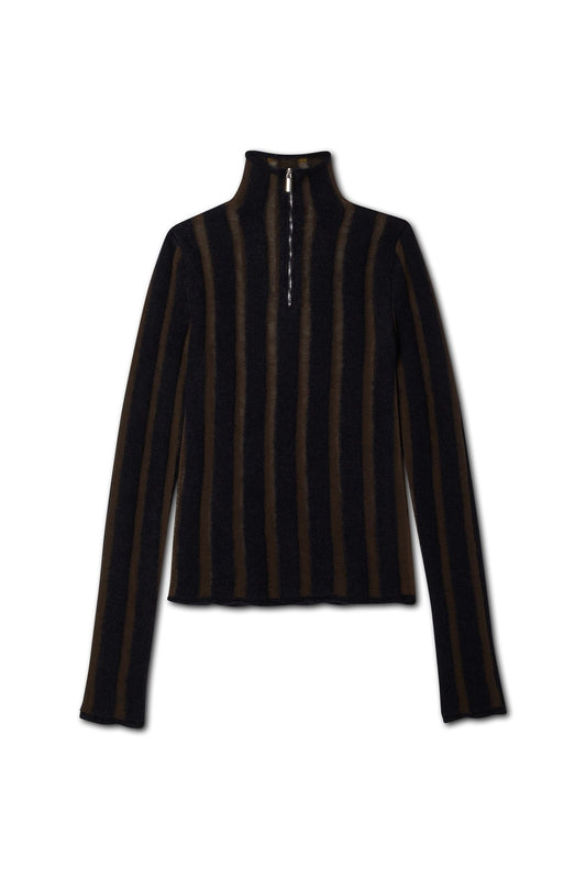 JACKIE half-zipped turtleneck
