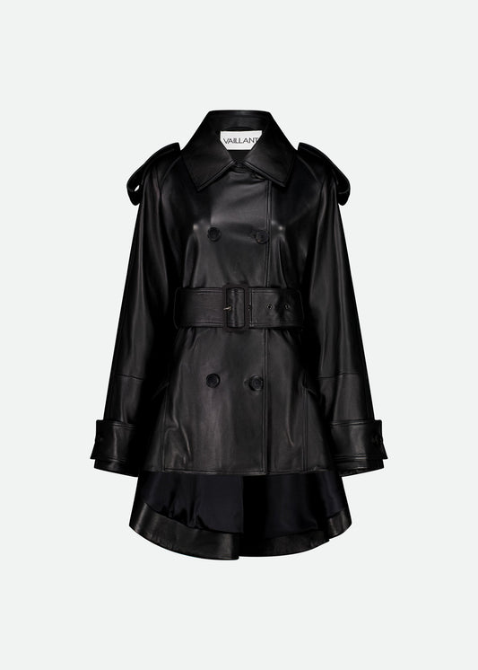 PEPLUM TRENCH COAT - LAST ONE