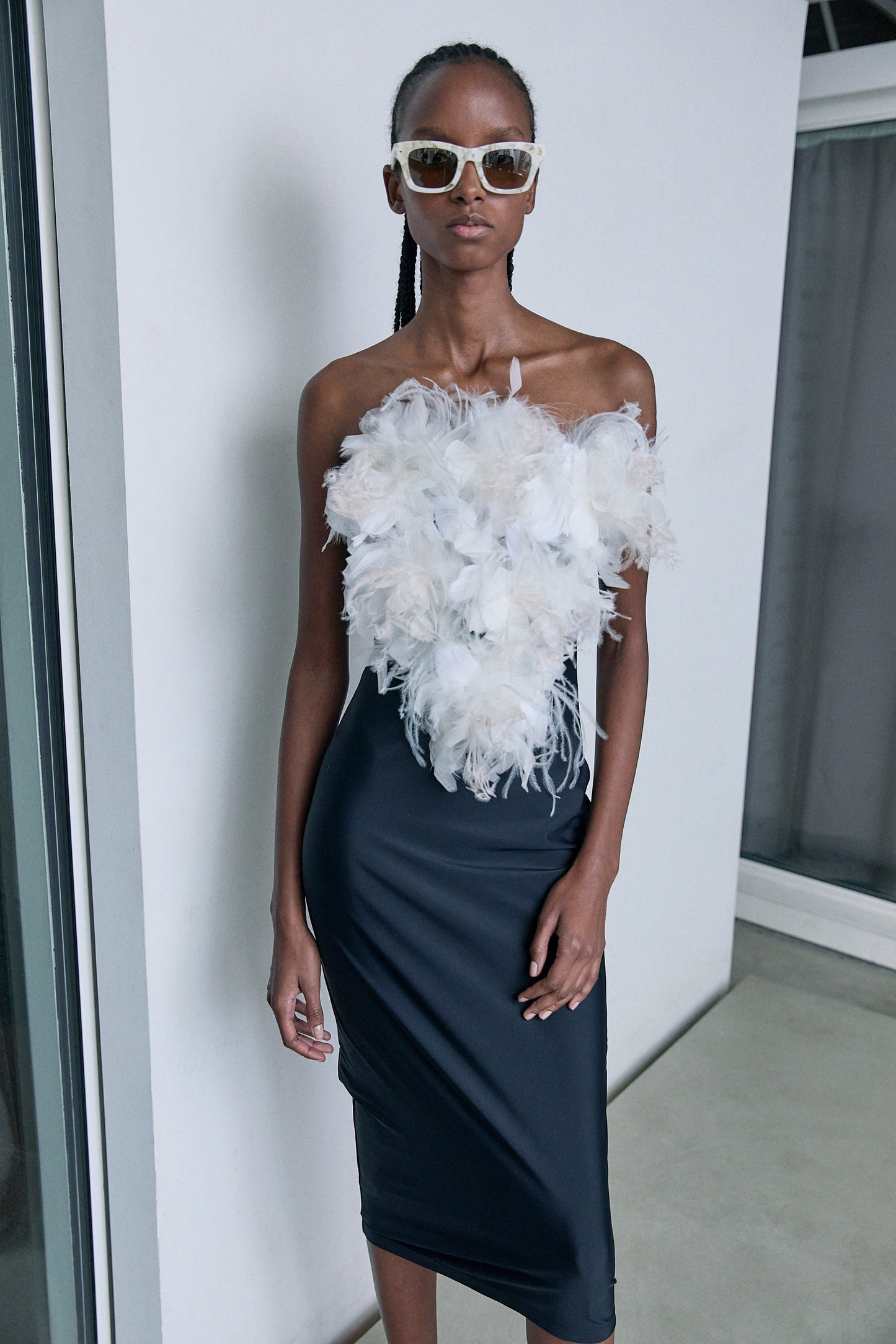 FEATHER DRESS - 4 LEFT