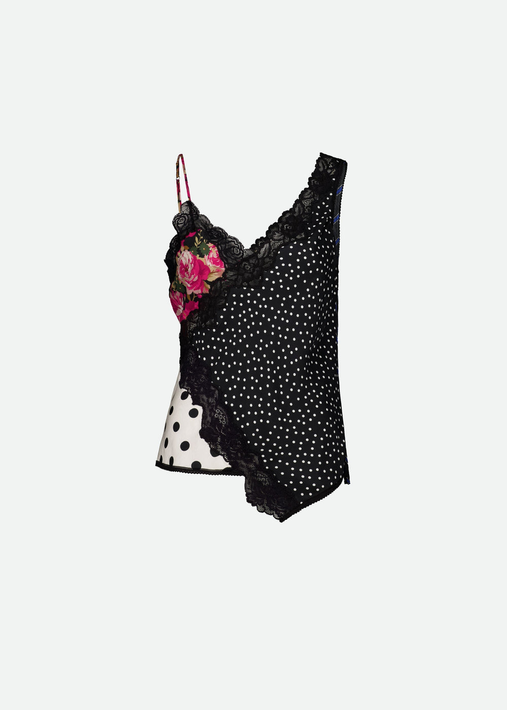 PATCHWORK ASYMMETRIC TANK TOP