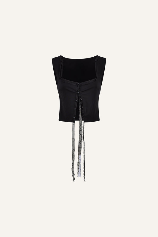 Faye top in black