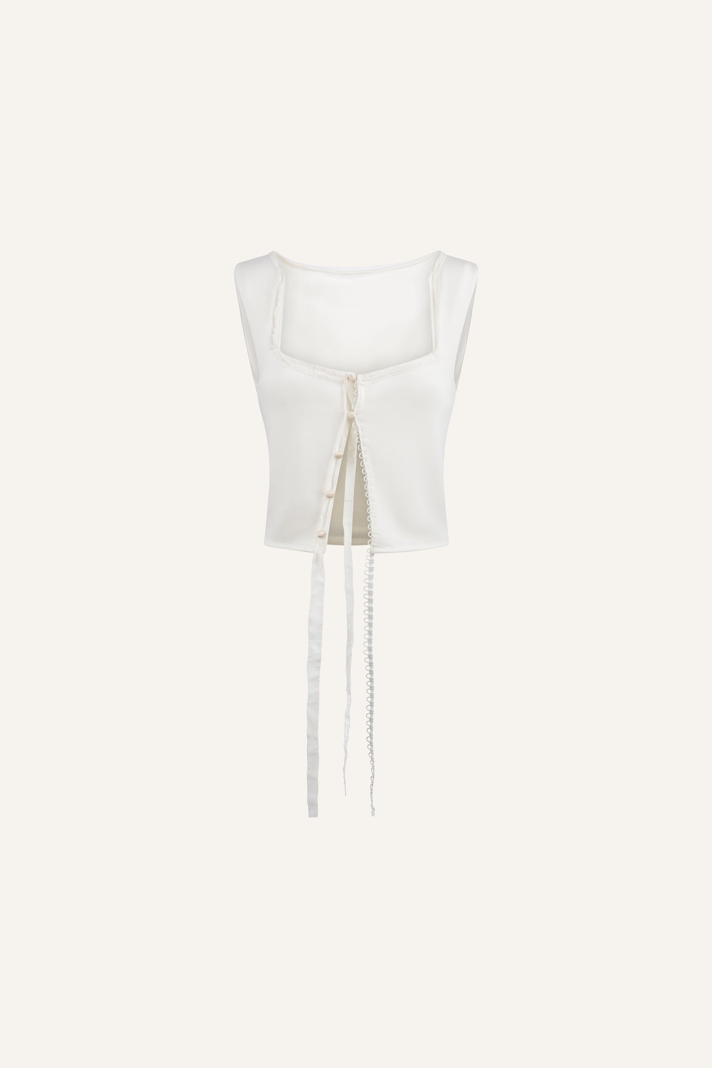 Faye top in ivory