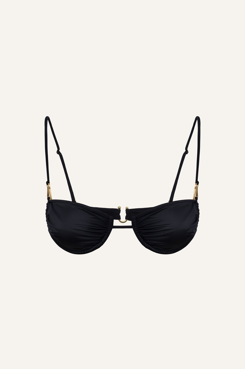 Gala bikini top in black