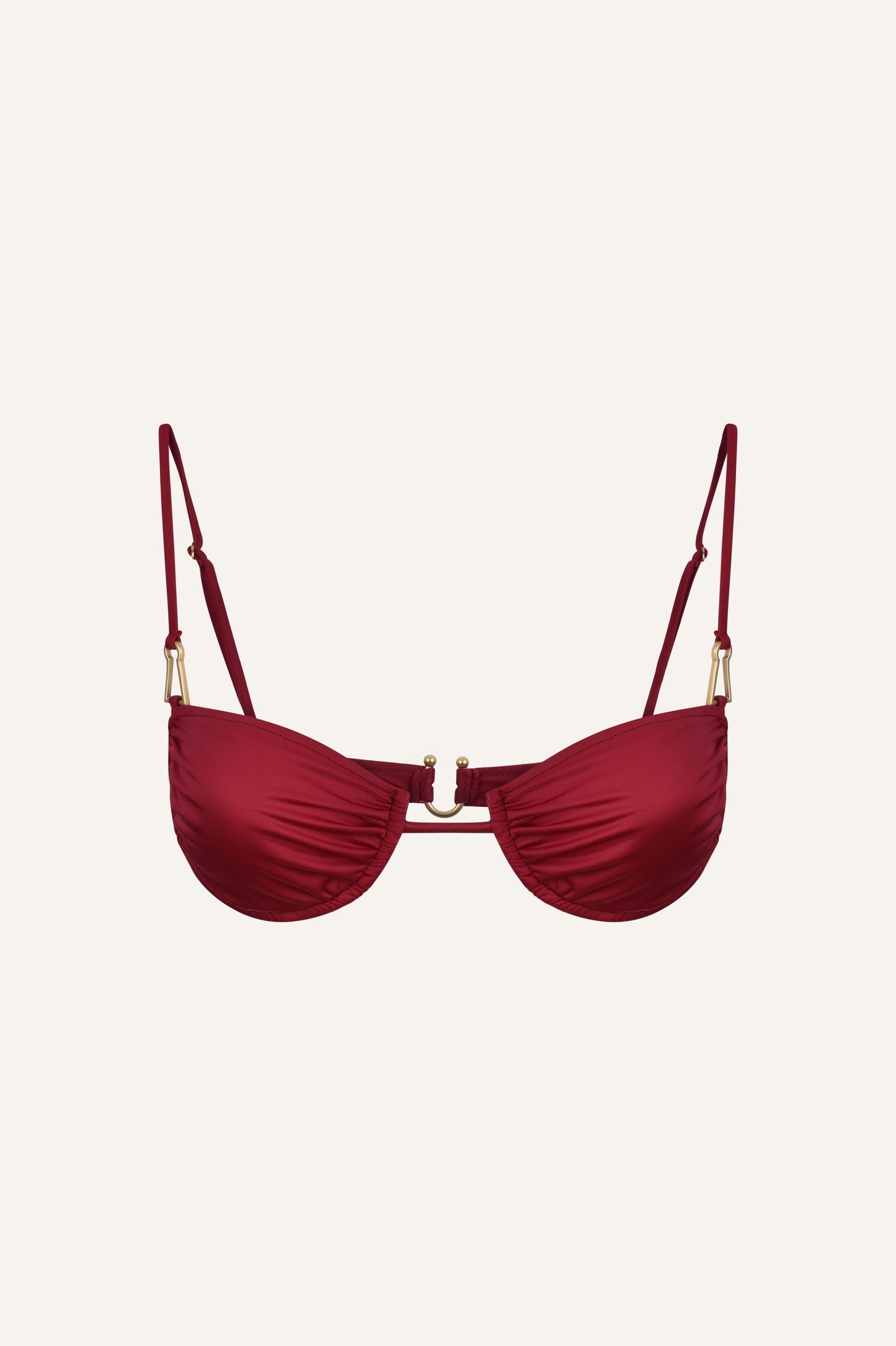 Gala bikini top in cherry
