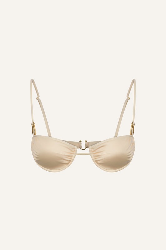 Gala bikini top in cream